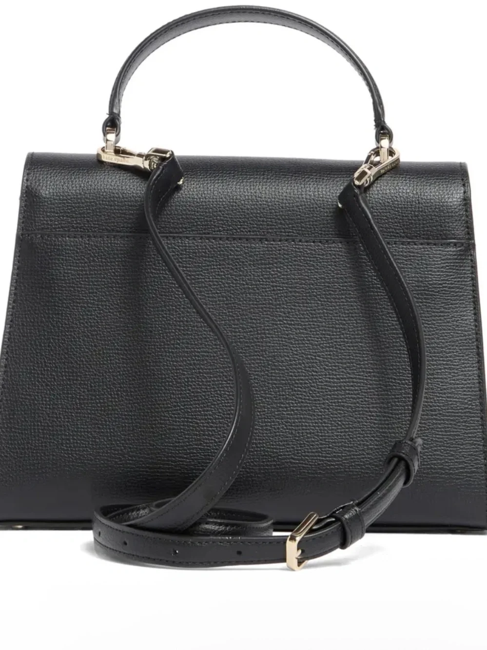 Kate Spade New York Darcy Black Pebble Leather Top-Handle Satchel